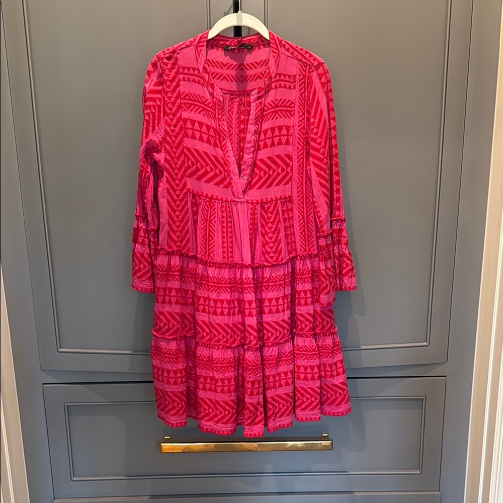 Devotion TWINS Pink Patterned Dress EUC